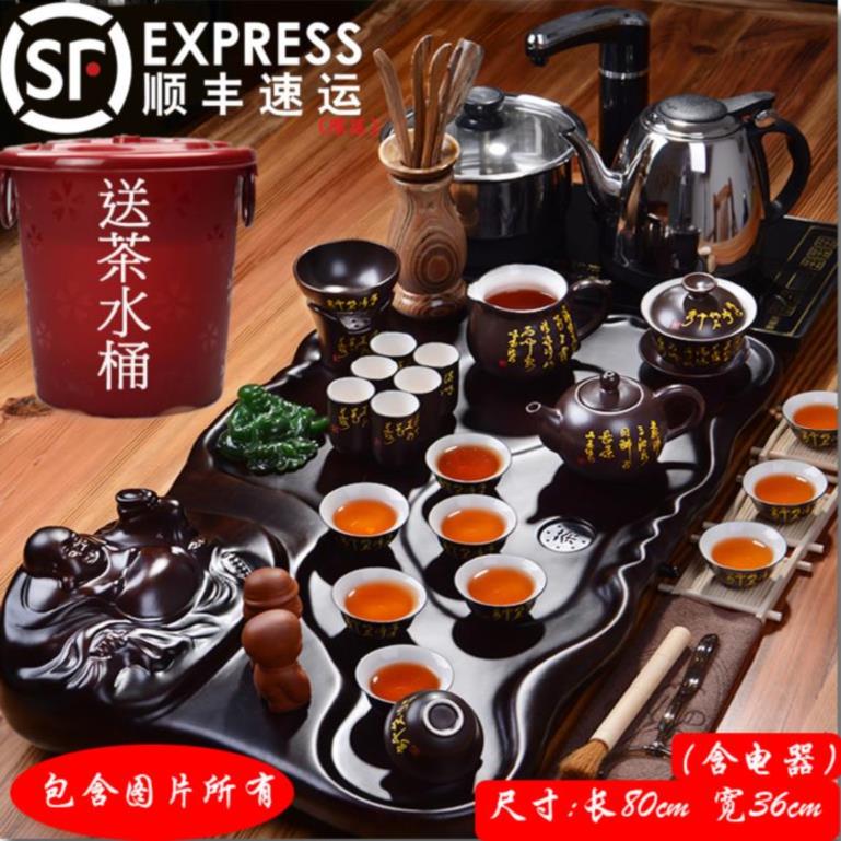 简约半全自动冲茶器懒人现代防烫功夫茶具套装家用石磨泡茶壶茶杯|msdalam kategori pinggan mangkuk, set teh, Pakej teh - dari Buy2taobao.com untuk memberikan perkhidmatan ejen Taobao profesional membeli