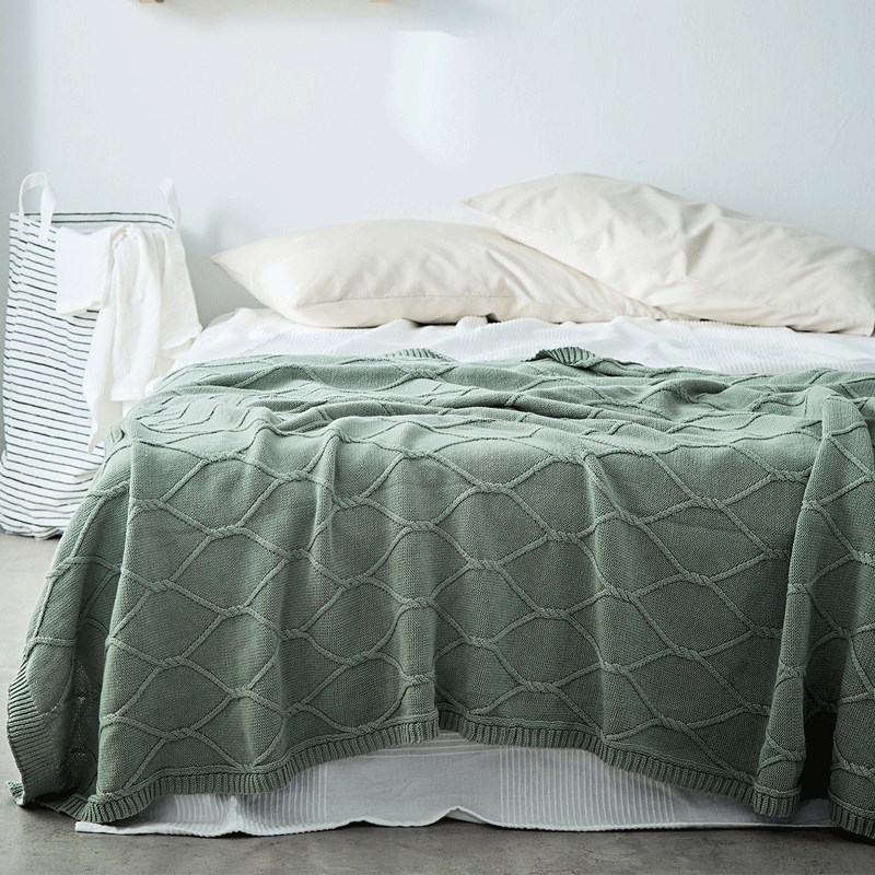 knitting Cotton Small twist blanket leisure time Blanket End of the bed blankets bedroom Towel sofa Northern Europe Singlein the Bedclothes , Leisure blanket/Woolen blanket/Carpet category - from Buy2taobao.com to provide professional Taobao agent buy service