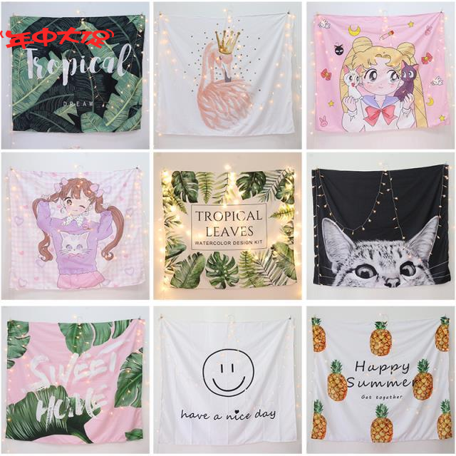 Background cloth decorate Cloth bird Green plant Qiangbu Valance toilet arrangement grey Pendant reform Bedside Coldin the Home Fabric , Tapestry/Tapestry category - from Buy2taobao.com to provide professional Taobao agent buy service