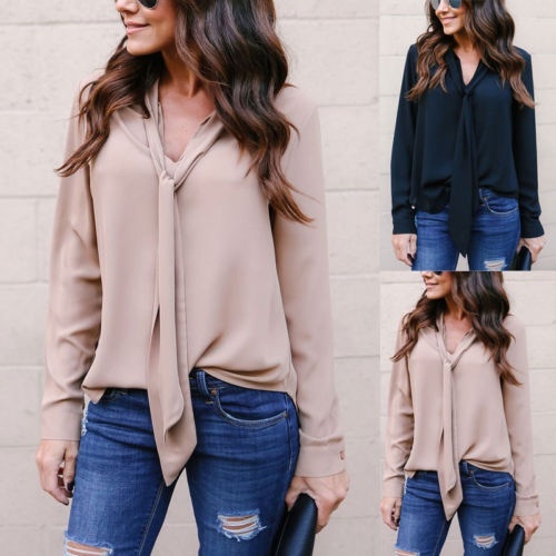 n Casual Chiffon Long Sleeve Ladies Shirt Loose Tops Blouse|ruв категории кухонные приборы, кухонные приборы оборудование, электрический чайник/Здравоохранение чайник аксессуары - от Buy2taobao.com для оказания профессиональной услуги покупки агента Taobao