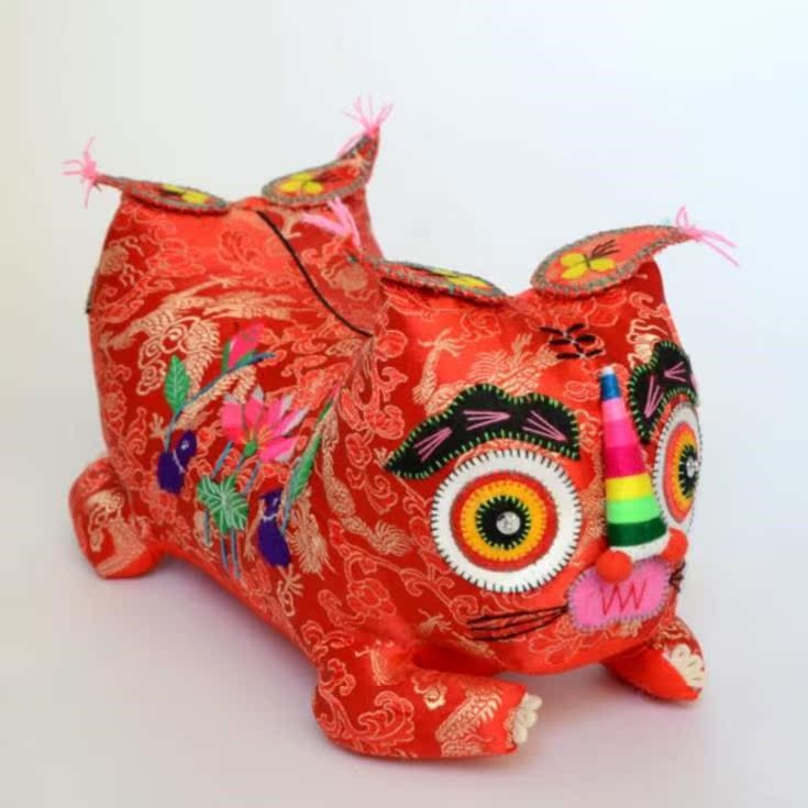 Steller pillow baby full moon Shaanxi tiger pillow Little Tiger Washable Fabric art Embroidery birthday Childin the Arts and crafts , Folk arts and crafts Features , Cloth tiger  category - from Buy2taobao.com to provide professional Taobao agent buy service