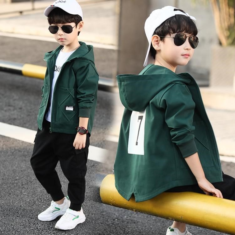 Boy Jacket Windbreaker Hooded coat Spring 2019 Large new boy 10 handsome leisure time jacket 4-12 yearin the Women's clothing/Boutique , Windbreaker category - from Buy2taobao.com to provide professional Taobao agent buy service