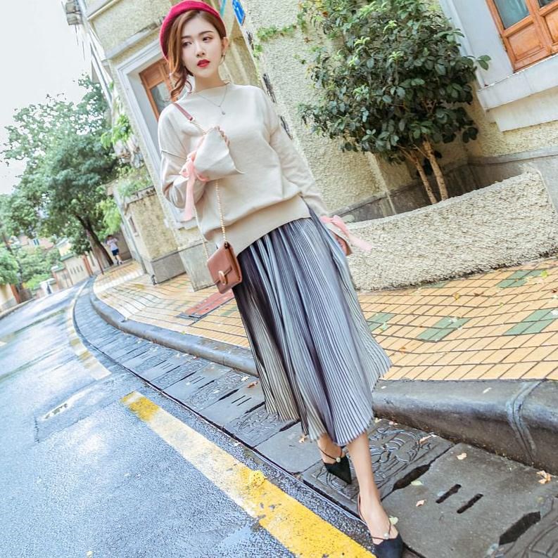 new pattern skirt Bouffancy The dress Chiffon Dress black and white Simplicity chic skirt Elastic waist Chiffon Big swing skirtin the Women's clothing/Boutique , Skirts category - from Buy2taobao.com to provide professional Taobao agent buy service