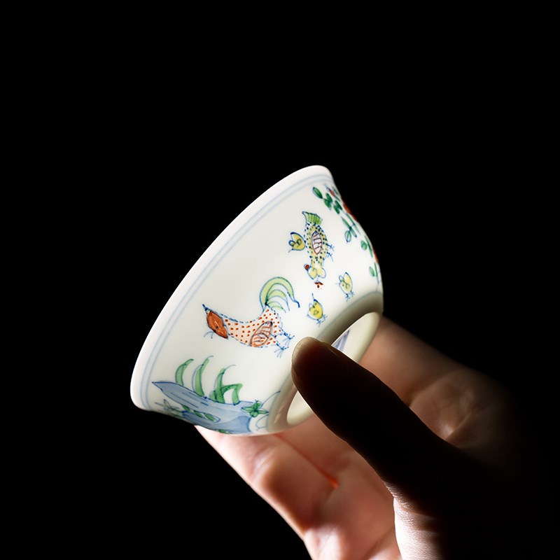 景德镇茶具手工手绘中式复古仿古2.8亿明成化斗彩鸡缸杯礼在类目 餐饮具, 茶具, 茶杯中 - 来自Buy2taobao.com提供专业的淘宝代购服务