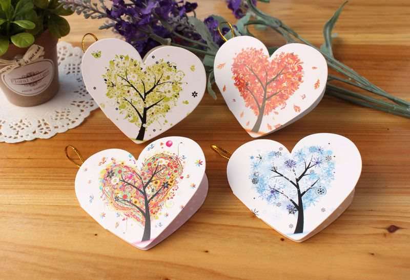 love heart-shaped Blessing Wishing Wall stickers Wishing Tree Pendants Leave a message Hand drawn colourin the Festive supplies/Gift , Greeting Cards/Card category - from Buy2taobao.com to provide professional Taobao agent buy service