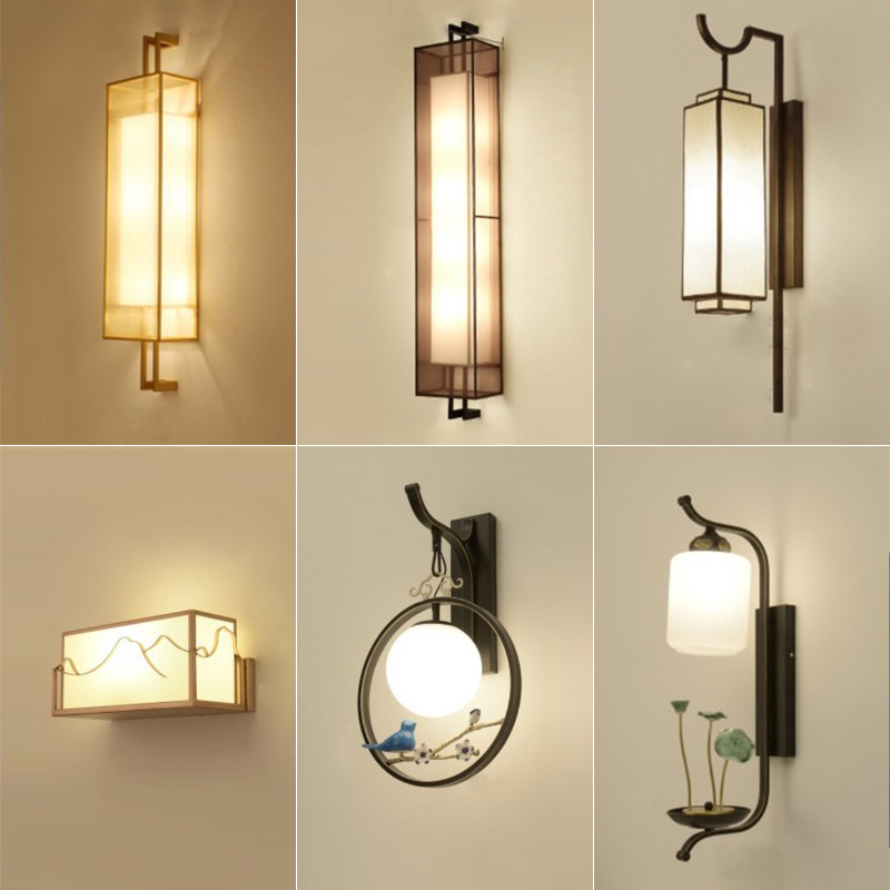 Chinese living room bedroom Bedside LED Wall lamp Modern minimalist Chinese style Room Aisle stairs background Wall lightsin the Decoration main material , Lamps , Wall lamp category - from Buy2taobao.com to provide professional Taobao agent buy service