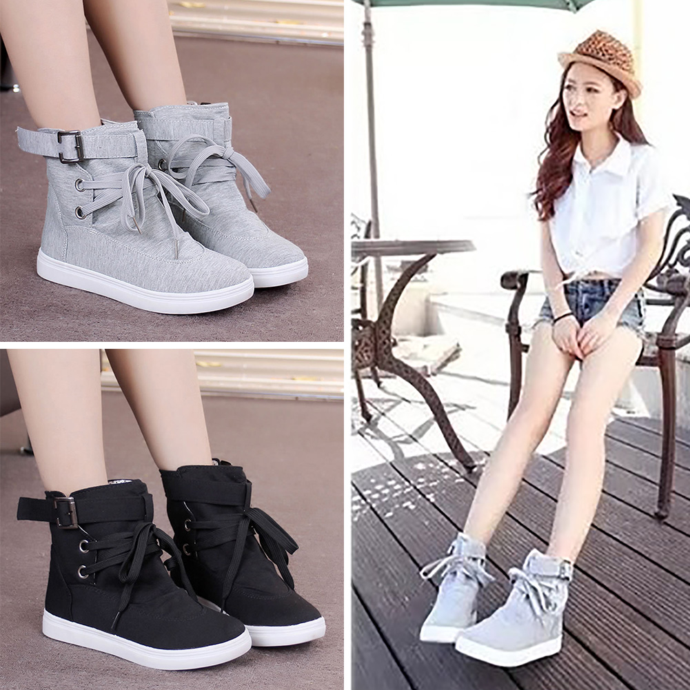 Flat Heels High Top Canvas Women Shoes Espadrilles Springin the Women's Shoes, High shoes category - from Buy2taobao.com to provide professional Taobao agent buy service