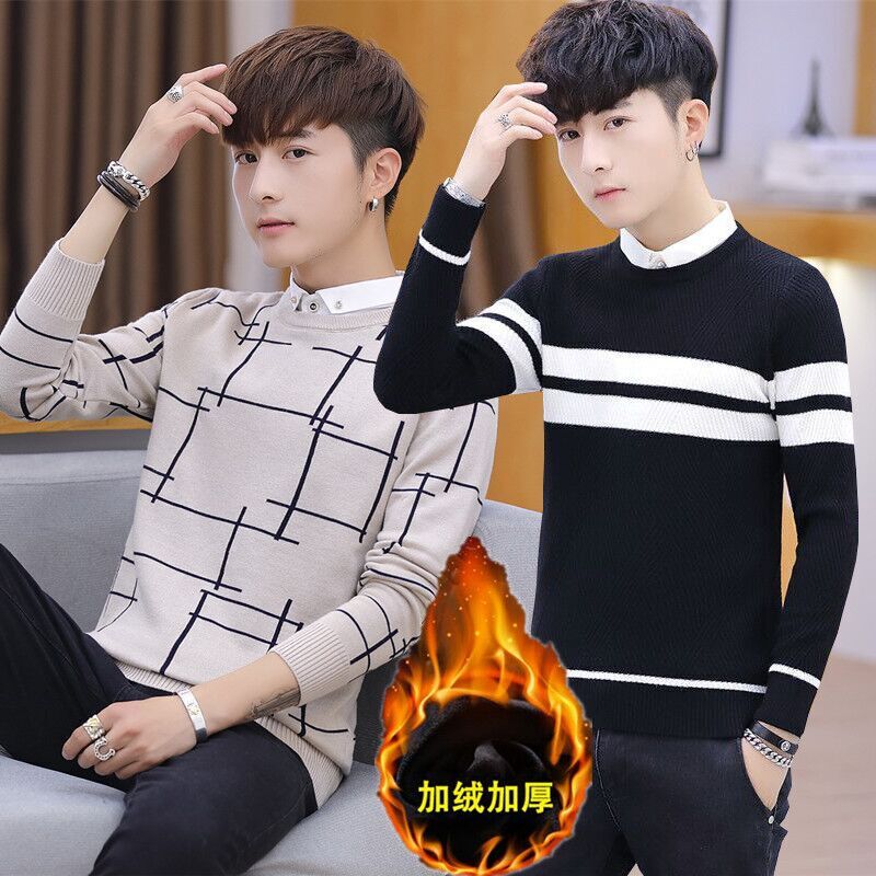 Autumn and winter Sweater False two sweater Teenagers Shirt collar Sweater False two Sweater Yasin Levin goodin the Play mode/Anime/Periphery/cos/Board games , Cosplay Apparel/Props/Service , Cosplay Men category - from Buy2taobao.com to provide professional Taobao agent buy service