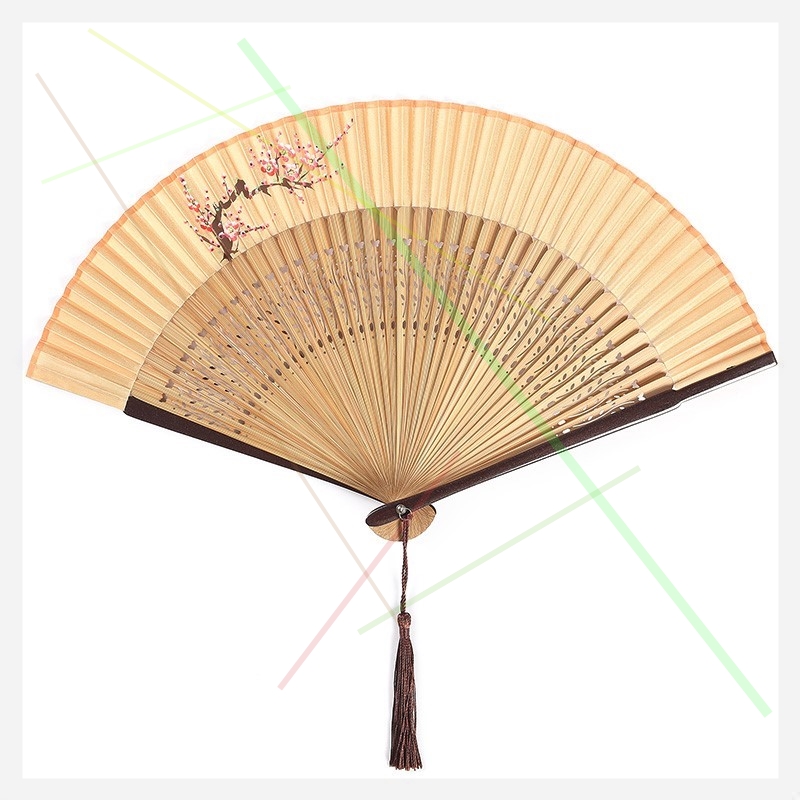 2019女士手绘折扇夏季舞蹈演出绢布扇子古风折叠扇带流苏礼品在类目 居家日用, 扇/迷你风扇/配件/冰垫/冰贴, 扇子中 - 来自Buy2taobao.com提供专业的淘宝代购服务