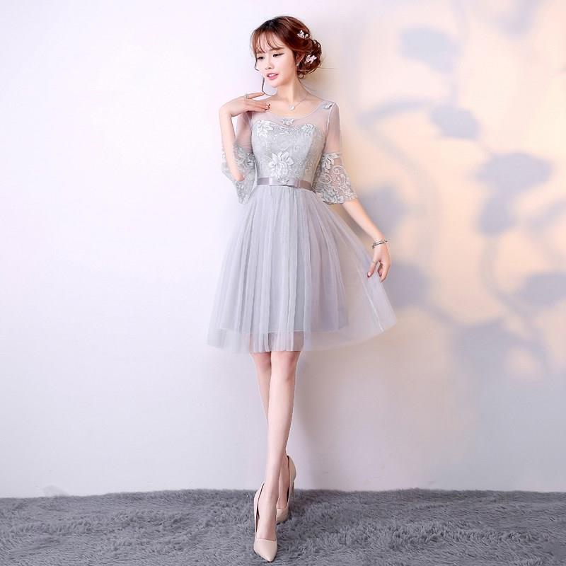 2018短款伴娘服優雅新款團姐妹裙宴會女夏姊妹晚禮服高貴禮服晚在類目 女裝/女士精品, 婚紗/旗袍/禮服, 禮服/晚裝中 - 來自Buy2taobao.com提供專業的淘寶代購服務