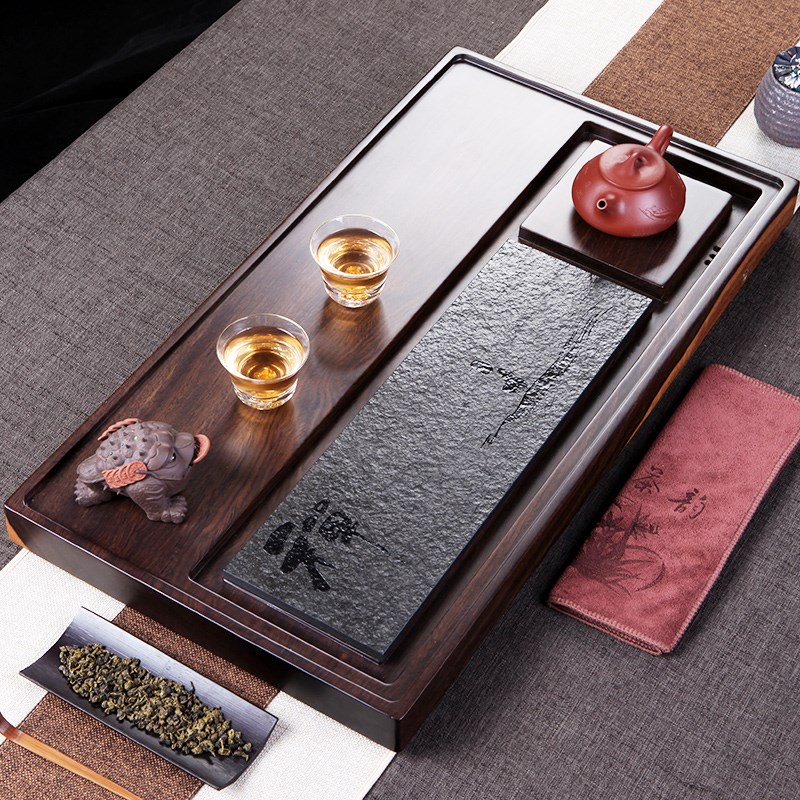 整块黑檀木茶盘 实木茶台功夫茶具 家用石茶海小号乌金石茶盘禅意|msdalam kategori pinggan mangkuk, set teh, dulang teh - dari Buy2taobao.com untuk memberikan perkhidmatan ejen Taobao profesional membeli