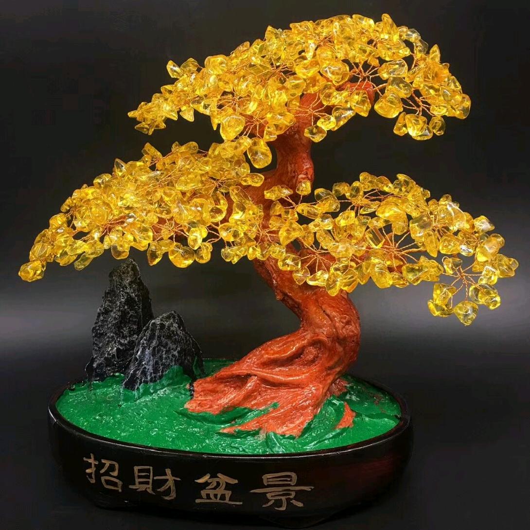 亥美黄水晶招财盆景招财进宝,事煌材料水晶铜丝等,尺寸高2852在类目 饰品/流行首饰/时尚饰品新, 其它首饰中 - 来自Buy2taobao.com提供专业的淘宝代购服务
