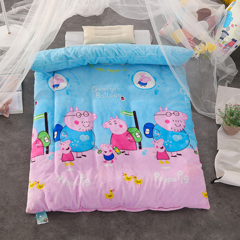 Cartoon kindergarten Baby bed Coral thickening children flange Lay down law singleton Plush keep warm Quilt cover Quilt coverin the Bedclothes , Quilt category - from Buy2taobao.com to provide professional Taobao agent buy service