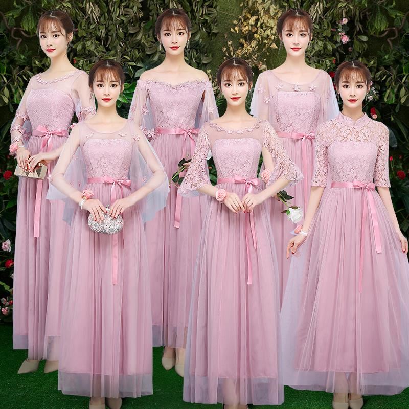 伴娘服长款2019新款韩版姐妹团修身显瘦仙气质毕业季宴会晚礼服裙|ruв категории Женская одежда, Cвадебные платья, платье/вечернее платье - от Buy2taobao.com для оказания профессиональной услуги покупки агента Taobao