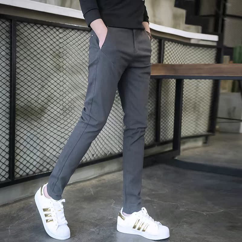 Spring 2019 new pattern man Casual pants Elastic force Self cultivation Feet Korean Edition Trend Versatile Youth motion trousersin the Men's clothing, Casual pants category - from Buy2taobao.com to provide professional Taobao agent buy service