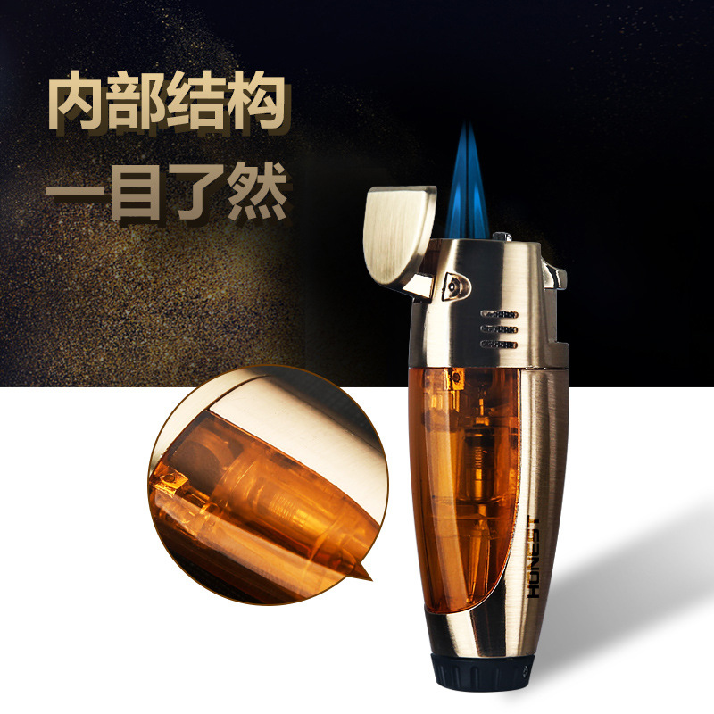 百诚雪茄烟斗专用打火机 时尚双排直冲喷枪充气金属火机厂家新款|msdalam kategori ZIPPO/Swiss Army Knife/cermin mata, pemetik api jenama dan aksesori, lain, minyak tanah ringan - dari Buy2taobao.com untuk memberikan perkhidmatan ejen Taobao profesional membeli