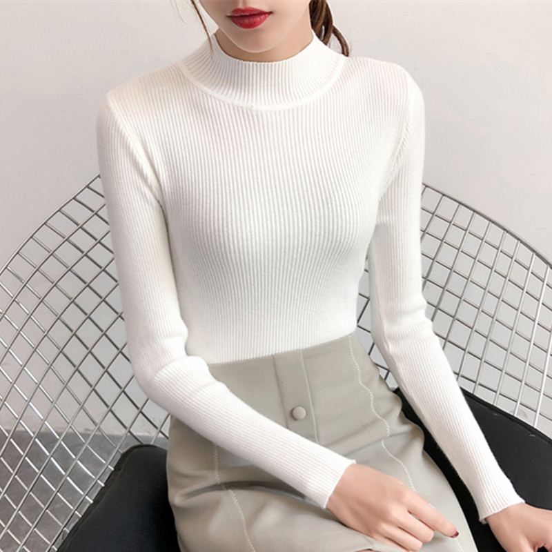 秋冬季2018新款半高領短款加絨毛衣女加厚修身緊身長袖打底針織衫在類目 女裝/女士精品, 毛衣中 - 來自Buy2taobao.com提供專業的淘寶代購服務