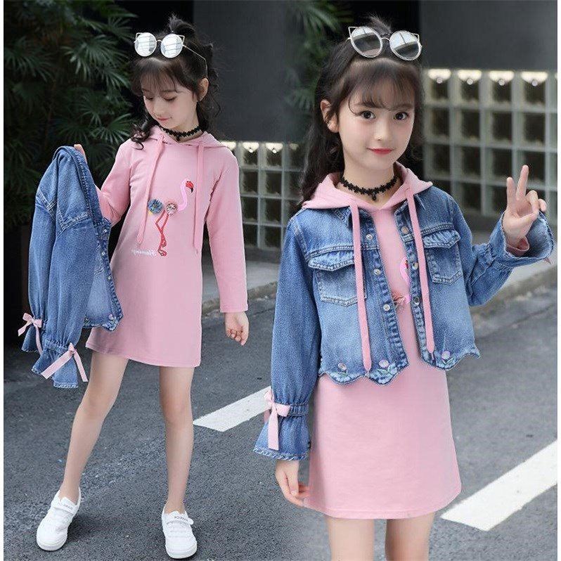 undefined6 Girls spring suit 10 Autumn 2018 The new 7 Kids Cowboy 9 Sweater 8 Two piece set girl 12 The age of the tideundefinedin the Sportswear/Casual Clothing , Sports Skirt , Sports Dress category - from Buy2taobao.com to provide professional Taobao agent buy service