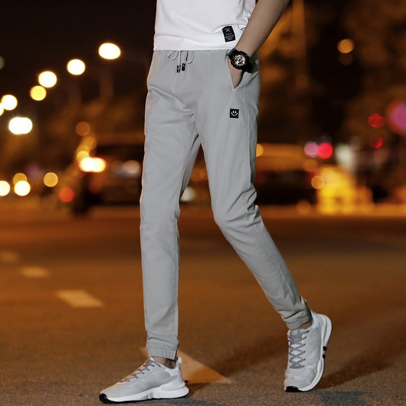 trousers Spring and summer Haren Feet Quick drying Thin section Elastic Casual pants Self cultivation student motion Ninth pantsin the Men's clothing, Casual pants category - from Buy2taobao.com to provide professional Taobao agent buy service