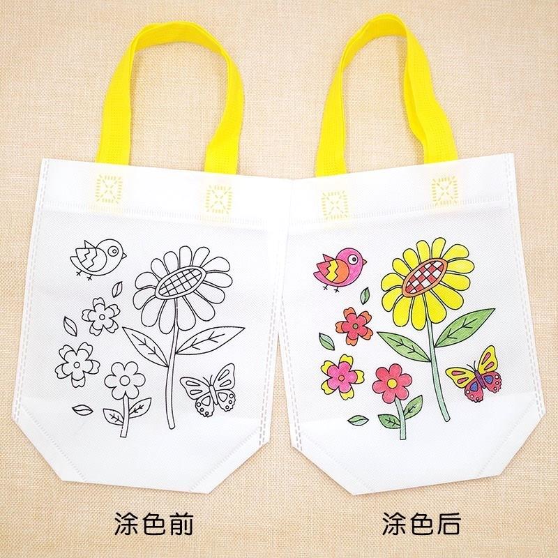 無紡布環保塗鴉袋兒童填色手工制作塗色繪畫材料diy袋子塗鴉包在類目 收納整理, 家庭收納用具, 收納袋, 購物袋/環保袋中 - 來自Buy2taobao.com提供專業的淘寶代購服務