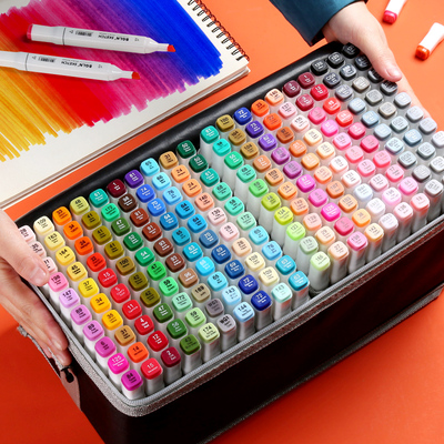 马克笔套装touch正品小学生美术生专用双头酒精水彩笔30/40/60/80色装初学者动漫手绘漫画颜色笔1000色全套