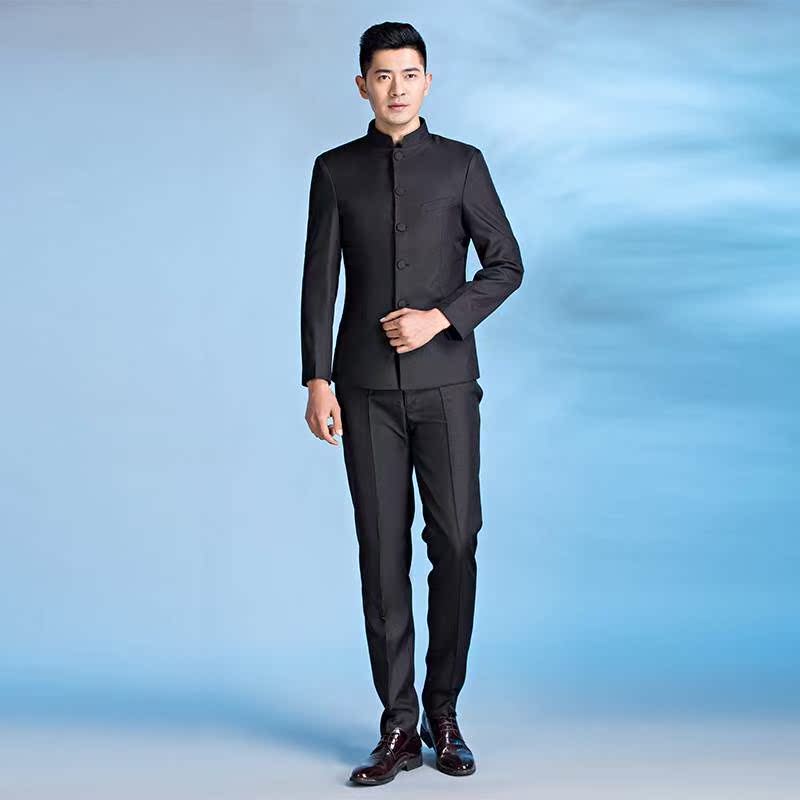 Fifty-four Youth Chinese tunic suit suit Stand collar Republic of China men's wear new pattern Chorus costume XL full dressin the Men's clothing, National costume category - from Buy2taobao.com to provide professional Taobao agent buy service