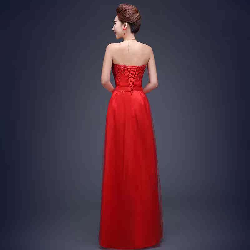 Banquet evening dress 2018 new pattern summer Back door Wedding dress have more cash than can be accounted for Toast clothing bride Red Dressin the Women's clothing/Boutique , Wedding/Cheongsam/Formal dress , Formal dress/Evening category - from Buy2taobao.com to provide professional Taobao agent buy service