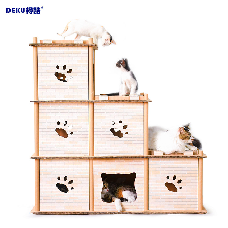 Corrugated paper DIY originality Large three layers deformation Cat Tree Scratching Toys Catnipin the Pet/Pet food and supplies , Cat/Dog Toys , Rubber Ball/Ball Toys category - from Buy2taobao.com to provide professional Taobao agent buy service