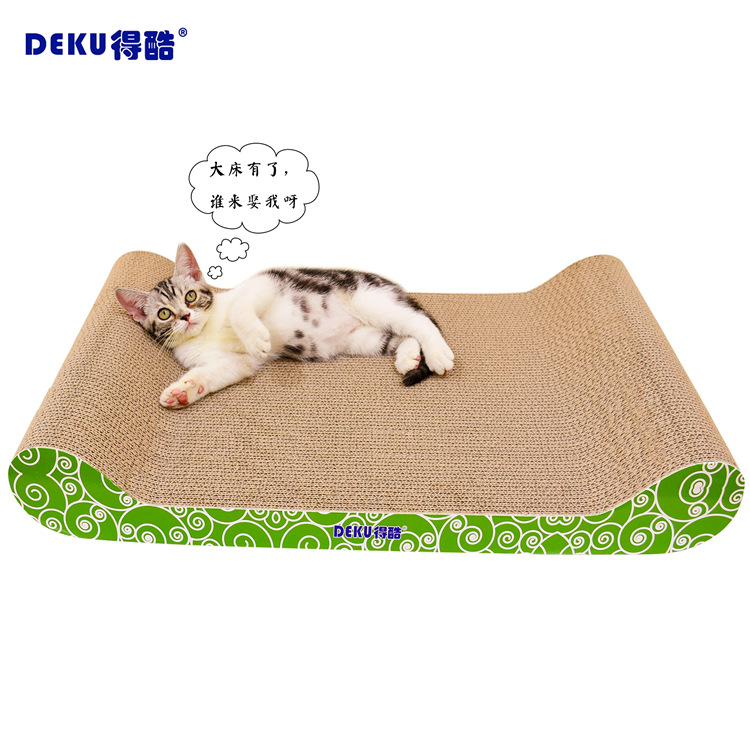 fresh green Scratching Cat's bone style Toys Corrugated paper Flat backrest sofain the Pet/Pet food and supplies , Cat/Dog Toys , Sound toys category - from Buy2taobao.com to provide professional Taobao agent buy service