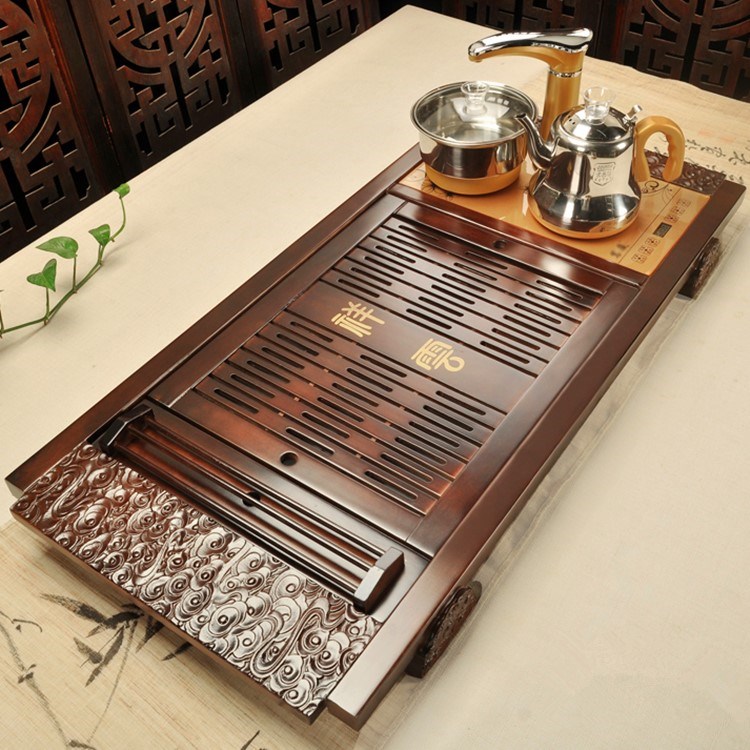 全自动茶盘一体电磁炉金灶炉烧水壶四合一体功夫茶具套装智能茶几|ruв категории посуда, чайный сервиз, чайный поднос - от Buy2taobao.com для оказания профессиональной услуги покупки агента Taobao