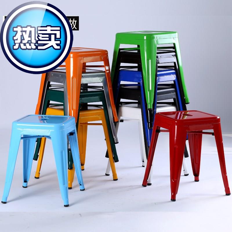 鐵f藝酒吧椅高腳方凳時尚創意餐桌凳吧台凳前台椅歐式簡約鐵皮凳在類目 商業/辦公傢俱, 娛樂/酒吧/KTV傢俱, 酒吧凳中 - 來自Buy2taobao.com提供專業的淘寶代購服務