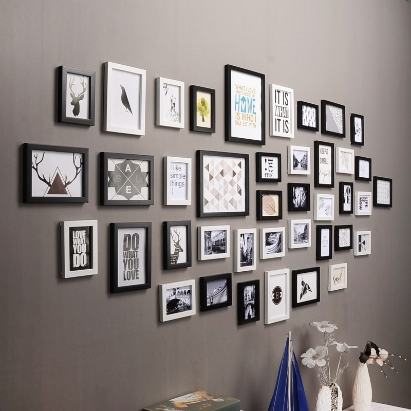 combination solid wood Frame Geometry Photo frame Wall Mount squared paper for practicing calligraphy A new house Decoration 6 originality Photo framein the Home accessories , Frame/Frames category - from Buy2taobao.com to provide professional Taobao agent buy service