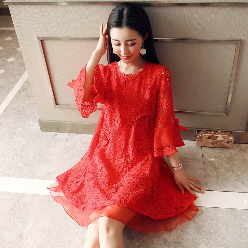 回門敬酒服孕婦遮肚子懷孕款大碼胖MM結婚紅色禮服女新娘服連衣裙在類目 女裝/女士精品, 婚紗/旗袍/禮服, 禮服/晚裝中 - 來自Buy2taobao.com提供專業的淘寶代購服務