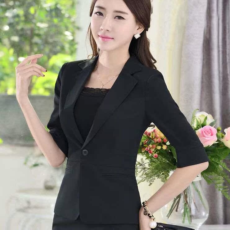 2018春夏季新款职业女装套装套裙修身女士正装中袖面试西装工作服在类目 女装/女士精品, 套装/学生校服/工作制服, 职业女裙套装中 - 来自Buy2taobao.com提供专业的淘宝代购服务