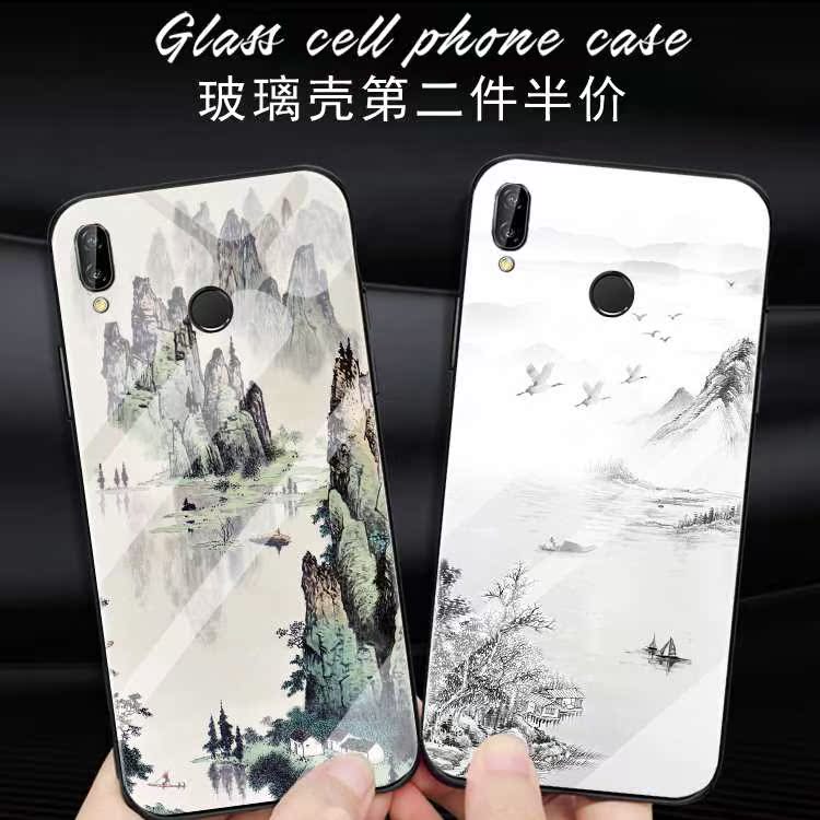 高端华为3e玻璃nova2s/plus/3i手机壳山水画手机壳中国风潮情简约|ruв категории Цифровые аксессуары, аксессуары для мобильных телефонов, телефон защитный кожух/оболочка - от Buy2taobao.com для оказания профессиональной услуги покупки агента Taobao