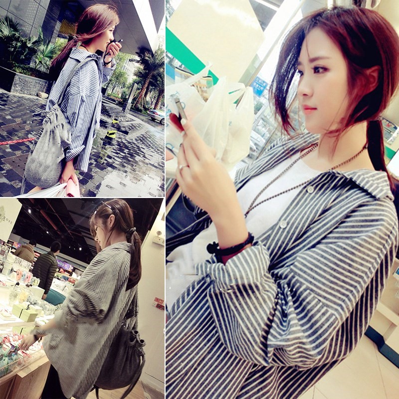 病号服遮屁股显瘦上衣女衬衫网红同款衣服韩版街拍款下体失踪衣潮在类目 女装/女士精品, 衬衫中 - 来自Buy2taobao.com提供专业的淘宝代购服务