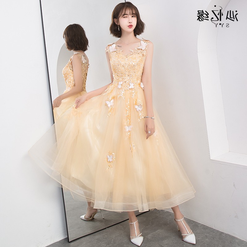 UR丽乐町晚礼服女2019新款宴会晚宴高贵优雅名媛中长款伴娘服小礼在类目 女装/女士精品, 婚纱/旗袍/礼服, 礼服/晚装中 - 来自Buy2taobao.com提供专业的淘宝代购服务