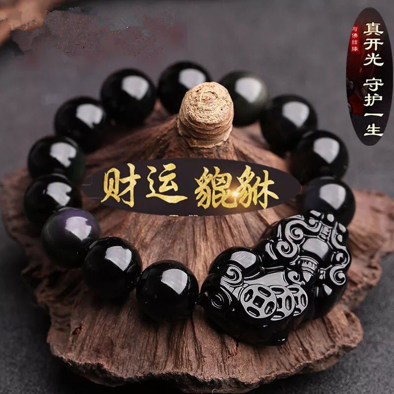 开光黑曜石貔貅手链男女款招财转运辟邪佛珠手串情侣手链|ruв категории Ручная работа, религии ремесла, чётки/чётки, чётки браслет - от Buy2taobao.com для оказания профессиональной услуги покупки агента Taobao