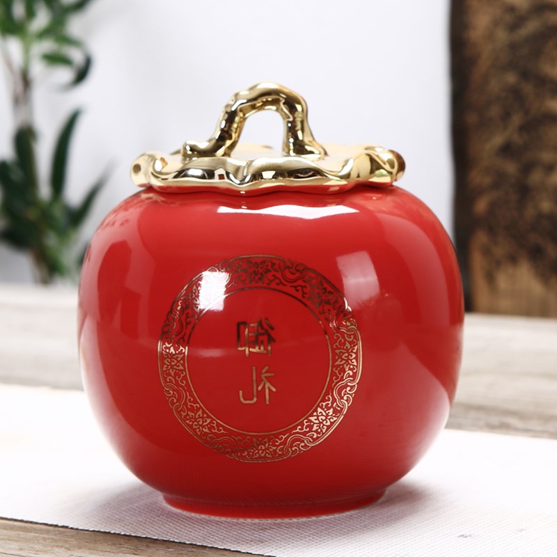 Tea pot ceramics Large Canister Moisture-proof logo Green Tea Chu Chaguan Gift box packaging customized black tea Jarin the Tableware , Tea set , Tea caddy  category - from Buy2taobao.com to provide professional Taobao agent buy service
