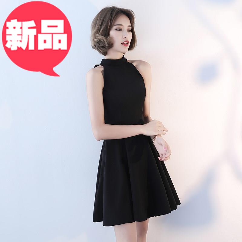 2018黑色宴會短款顯瘦時尚修身小c禮服女主持人晚禮服春連衣裙新在類目 女裝/女士精品, 婚紗/旗袍/禮服, 禮服/晚裝中 - 來自Buy2taobao.com提供專業的淘寶代購服務
