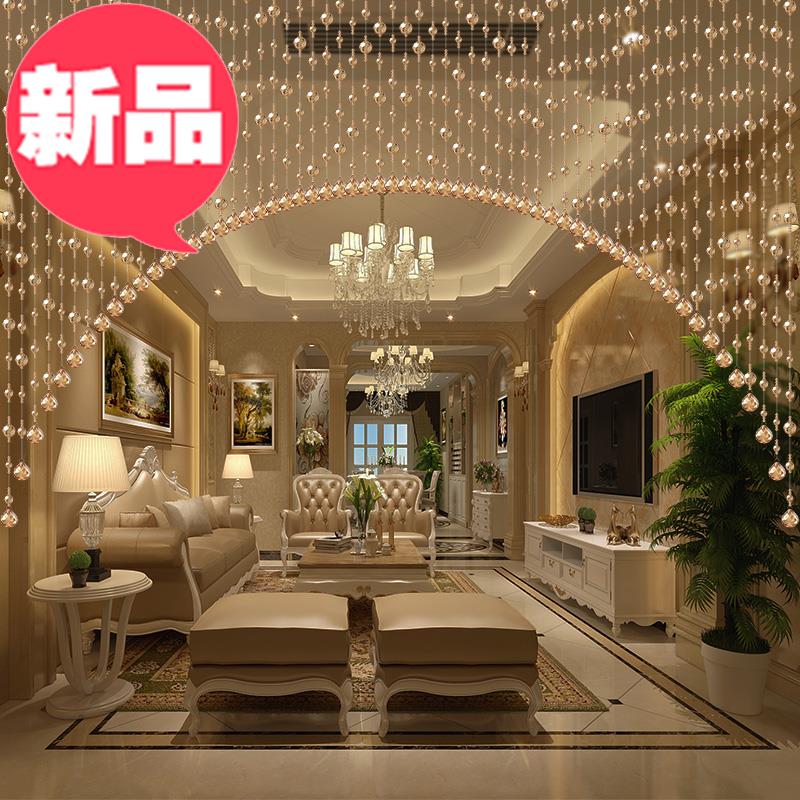 珠帘水晶隔断33客厅餐厅过道门帘弧形新款玄关家用装饰欧式帘子珠|ruв категории домашний ткань, занавес, занавес и аксессуары, занавес/занавес - от Buy2taobao.com для оказания профессиональной услуги покупки агента Taobao