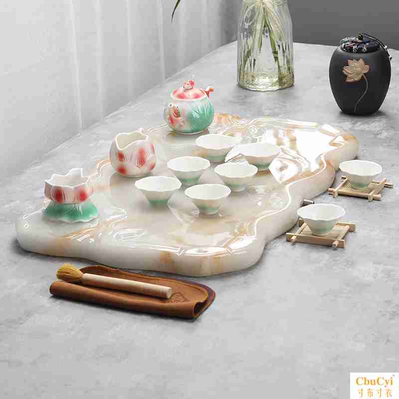 jade tea tray Office household drainage modern Simplicity a living room Kungfu Online tea set suit Tray rectanglein the Tableware , Tea set , Tea tray category - from Buy2taobao.com to provide professional Taobao agent buy service