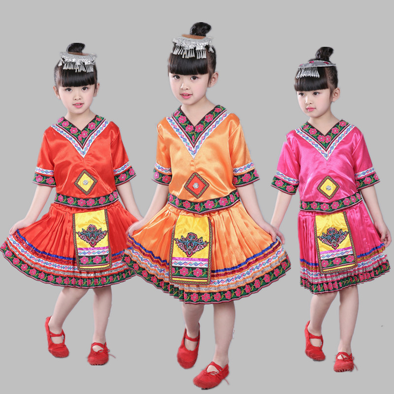 元旦儿童纳西族苗族演出服男女童民族服装高山族土家族儿童演出服|ruв категории Ручная работа, национальных меньшинств, в особенности ремесла, национальность гаошань - от Buy2taobao.com для оказания профессиональной услуги покупки агента Taobao