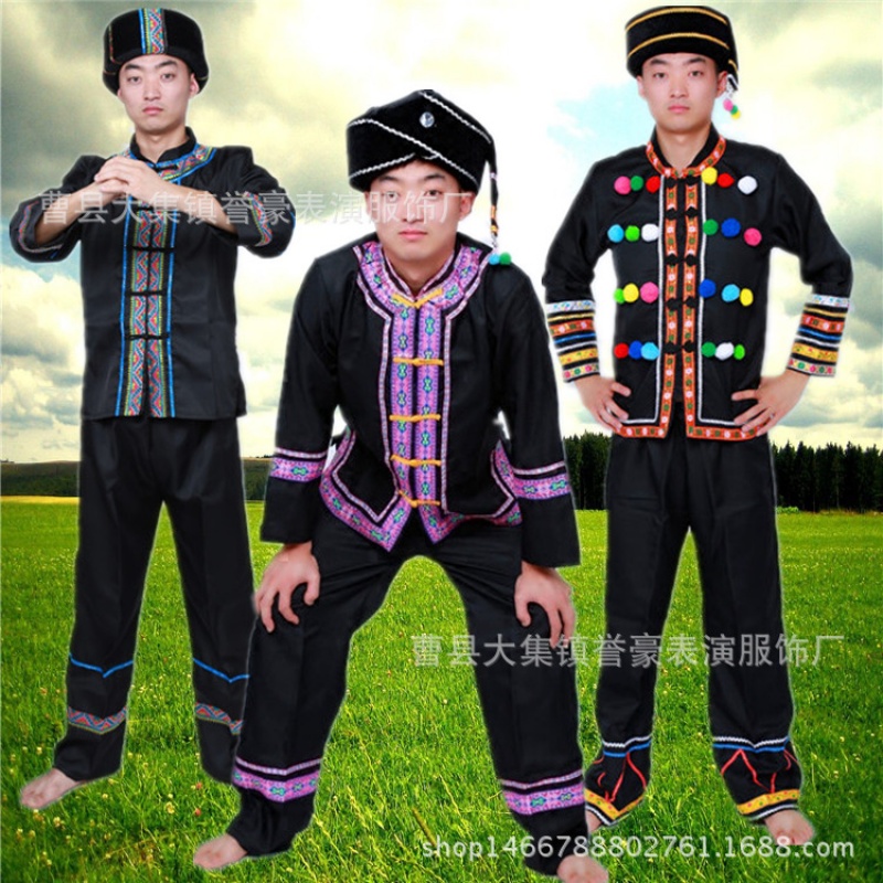 少数民族服装男佤族壮族苗族演出服梁山族土家族布朗族布依族服装|ruв категории Ручная работа, национальных меньшинств, в особенности ремесла, Браун, семьи - от Buy2taobao.com для оказания профессиональной услуги покупки агента Taobao