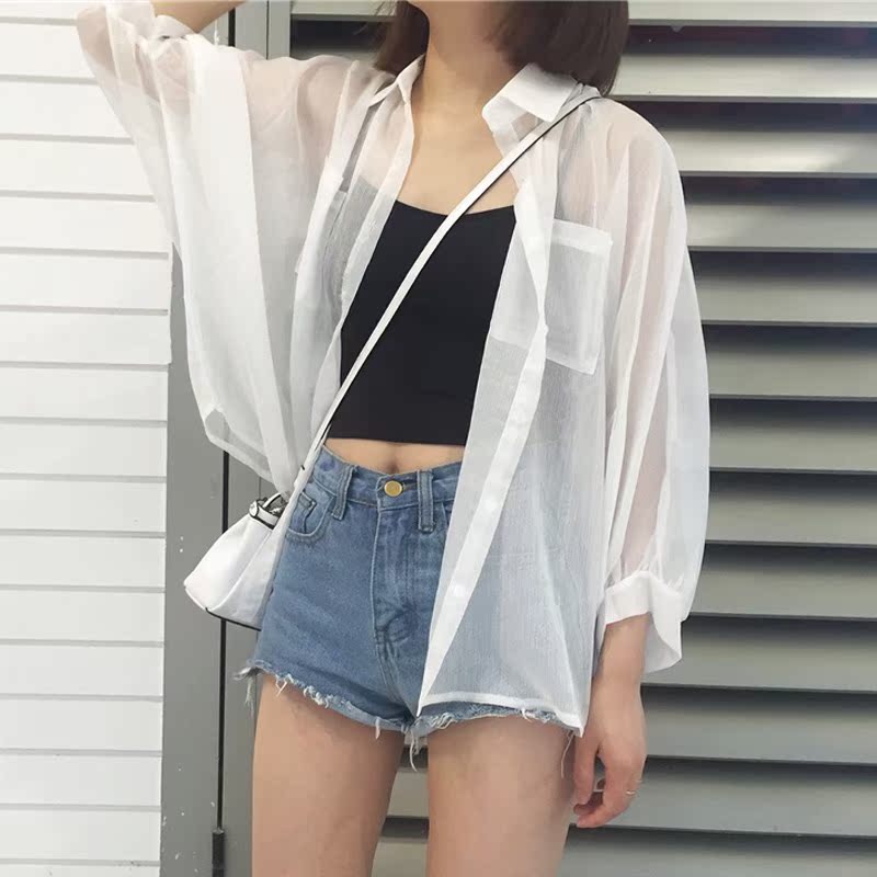 夏季女装韩版宽松很仙的衣外套女衬衫开衫上衣|msdalam kategori Butik wanita / wanita, baju lace/baju chiffon - dari Buy2taobao.com untuk memberikan perkhidmatan ejen Taobao profesional membeli
