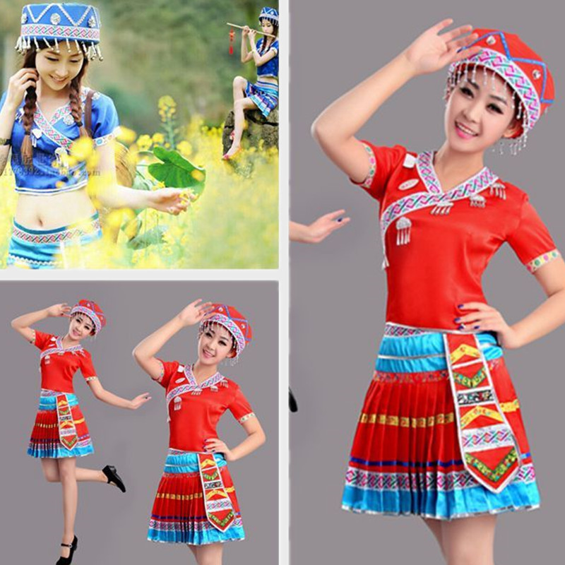 苗族少数民族服装女装土家族舞蹈演出服装壮族瑶族演出服佤族服饰|ruв категории Ручная работа, национальных меньшинств, в особенности ремесла, ва - от Buy2taobao.com для оказания профессиональной услуги покупки агента Taobao