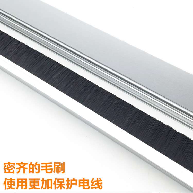 桌面线盒毛刷铝线盒方形走线盒过线盒屏风走线槽穿线盒80*600mm|msdalam kategori bahan binaan asas, Home Hardware, Furniture Hardware, Line penutup lubang - dari Buy2taobao.com untuk memberikan perkhidmatan ejen Taobao profesional membeli