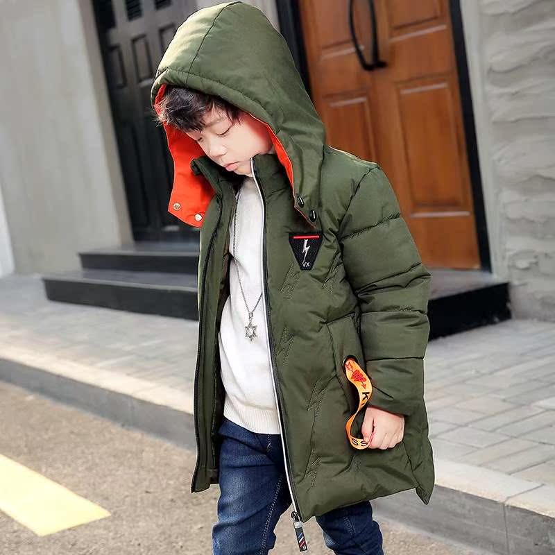 Boy cotton-padded clothes coat 2018 new pattern Winter clothes children Mid length version Children baby thickening Cotton Jitongin the Children/Baby/Family fitted , Cotton-padded jacket/Padded category - from Buy2taobao.com to provide professional Taobao agent buy service