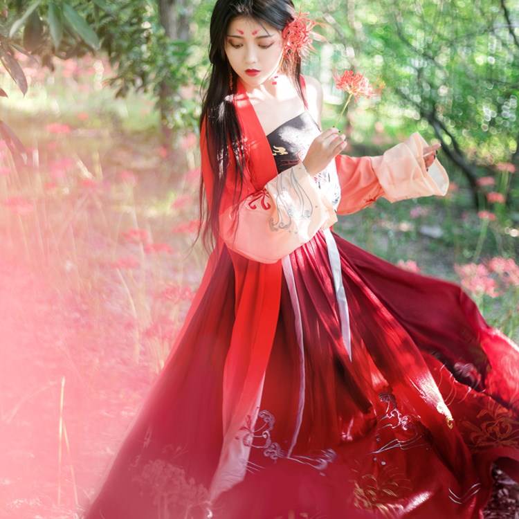 宋制汉服套装传统女日常长褙子彼岸花齐腰襦裙渐变绣花大裙摆春秋在类目 女装/女士精品, 唐装/民族服装/舞台服装, 民族服装/舞台装中 - 来自Buy2taobao.com提供专业的淘宝代购服务