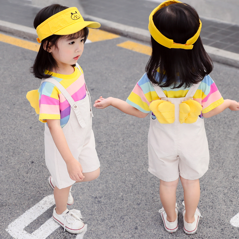 女童套装夏装2019新款儿童洋气时髦短袖两件套女孩夏季网红童装夏在类目 童装/婴儿装/亲子装, 套装中 - 来自Buy2taobao.com提供专业的淘宝代购服务
